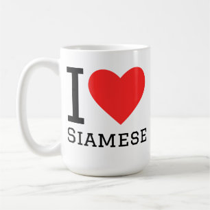 Ich liebe Siamese Kaffeetasse