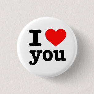 "ICH LIEBE SIE" 1,25 Zoll Button