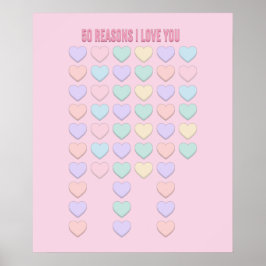 Ich Liebe Sie - 50. Geburtstagsgeschenke - 50. Val Poster