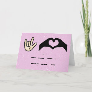 Ich Liebe Sie auf 3 Karten