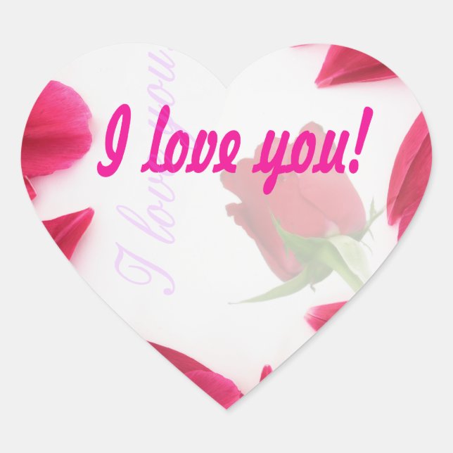 Ich Liebe Sie - Aufkleber (Vorderseite)