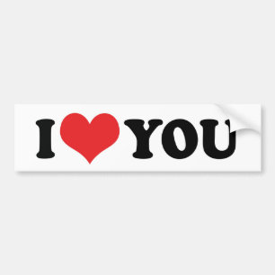 Ich Liebe Sie Autoaufkleber