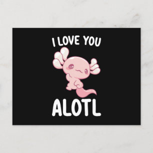 Ich Liebe Sie Axolotl Valentinstag Postkarte