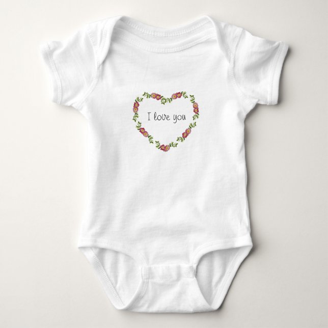 Ich Liebe Sie Baby Kleidung Strampler (Vorderseite)