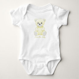 Ich Liebe Sie Baby Yellow Bär Cudly Toy Bodysuit Strampler