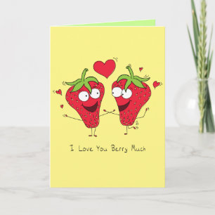 Ich Liebe, Sie Berry Much - Valentinins Grußkarte Karte
