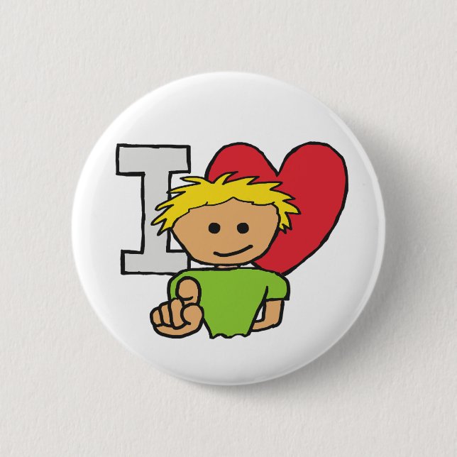 Ich Liebe Sie Button (Vorderseite)