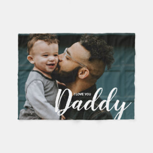 Ich Liebe Sie Daddy Custom Foto Fleecedecke
