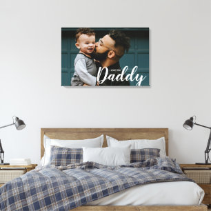 Ich Liebe Sie Daddy Custom Foto Leinwanddruck