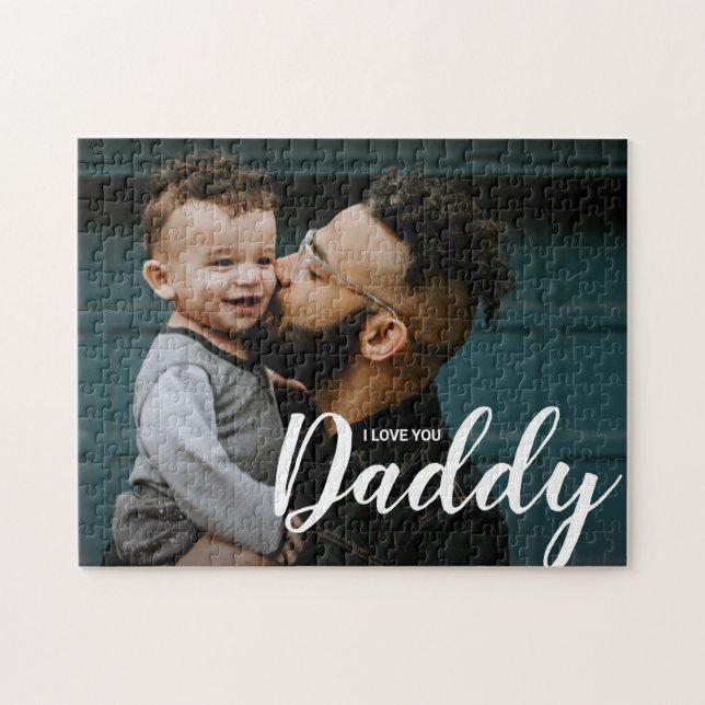 Ich Liebe Sie Daddy Custom Foto Puzzle (Horizontal)