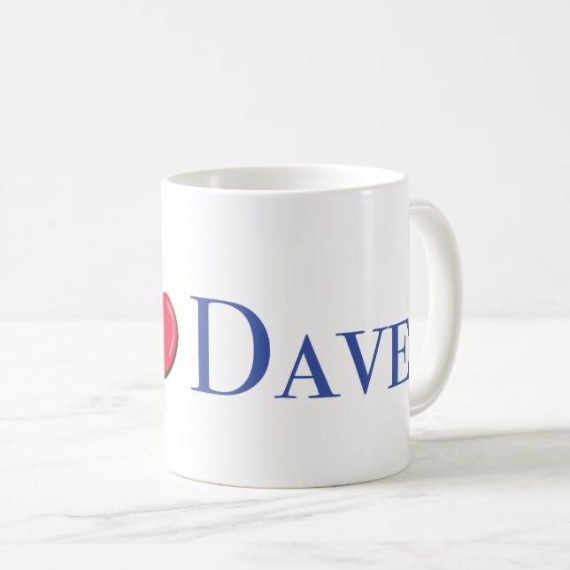 Ich Liebe Sie Dave Tasse (VorderseiteRechts)