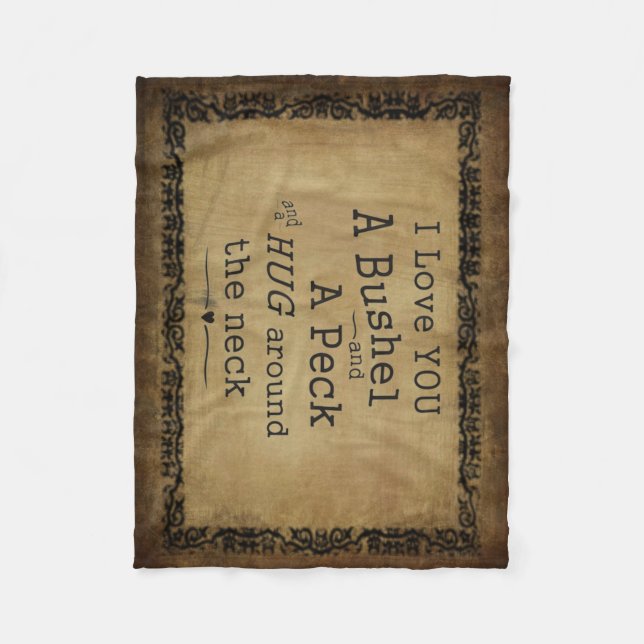 "Ich Liebe Sie Decke einer des Scheffels und eines (Vorderseite)