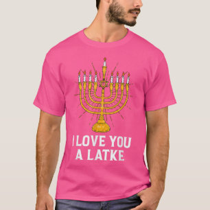 Ich Liebe Sie ein Latke Funny Hanukkah Chanukah T T-Shirt