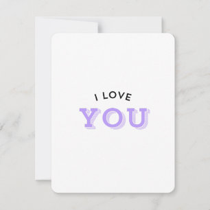Ich Liebe Sie Feiertagskarte