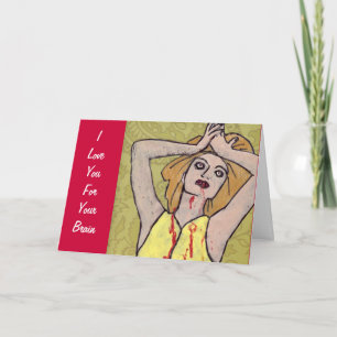 Ich Liebe Sie für Ihr Gehirn Valentine Feiertagskarte