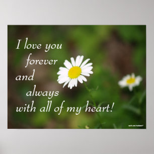 Ich Liebe Sie für immer Poster