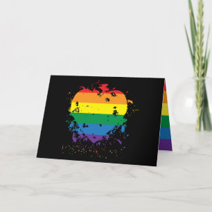 Ich Liebe Sie Gay Pride Herz Feiertagskarte