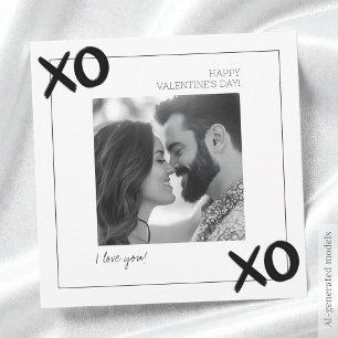 Ich Liebe Sie glücklich Valentinstag Mann XOXO Feiertagskarte