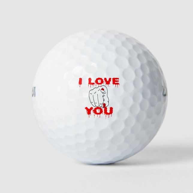 Ich Liebe Sie Golfball (Vorderseite)