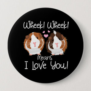 Ich Liebe Sie Guinea Pig Cavy Roddent Button