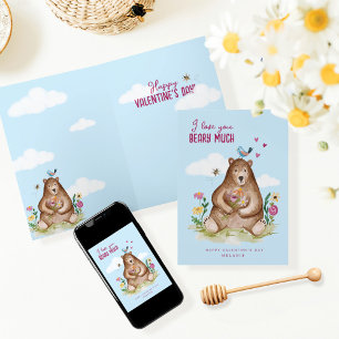 Ich Liebe, Sie haben viel Glück Valentinstag Bären Feiertagskarte
