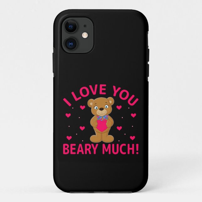 Ich Liebe, Sie haben viel Teddybär. Case-Mate iPhone Hülle (Rückseite)