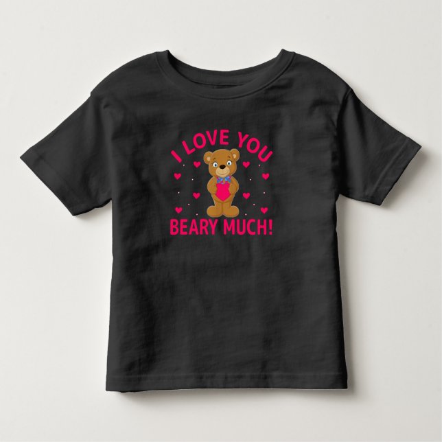 Ich Liebe, Sie haben viel Teddybär. Kleinkind T-shirt (Vorderseite)