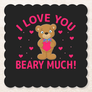 Ich Liebe, Sie haben viel Teddybär. Untersetzer