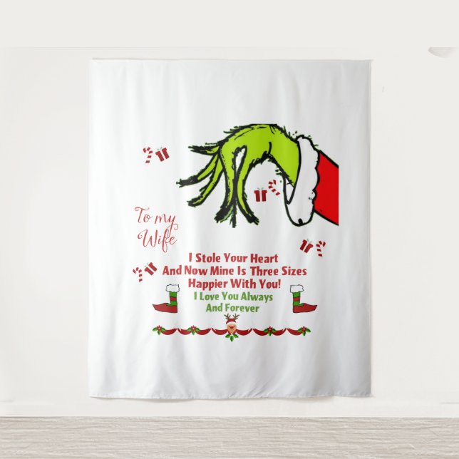 Ich Liebe Sie immer und für immer Wandteppich (Vorderseite)