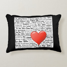 Ich Liebe Sie in vielen Sprachen Dekokissen