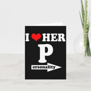 Ich liebe sie Ity lustiger Valentinstag Paare pass Karte