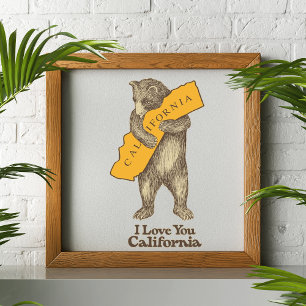 Ich Liebe Sie Kalifornien Poster