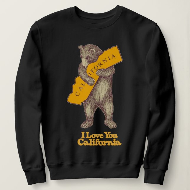 Ich Liebe Sie Kalifornien Sweatshirt (Design vorne)