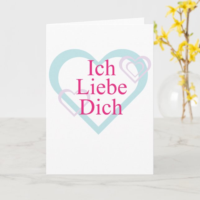Ich Liebe Sie Karte (Gelbe Blume)