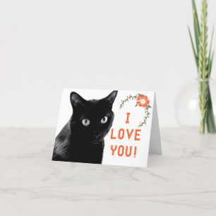 "Ich Liebe Sie" Katzen-Mitteilungskarten Karte