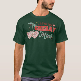 Ich Liebe, Sie Kirschen viel lustige Retro-Disco-B T-Shirt