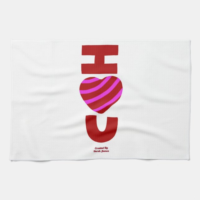 Ich Liebe Sie Küchentücher (Horizontal)