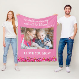 Ich Liebe Sie Mama Christliche Bibel Verse Rosa Fleecedecke