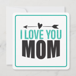 Ich Liebe Sie Mama Feiertagskarte