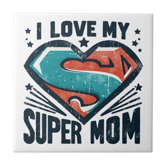 Ich Liebe Sie Mama Fliese (Vorderseite)