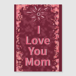 Ich Liebe Sie Mama Magnetkarte