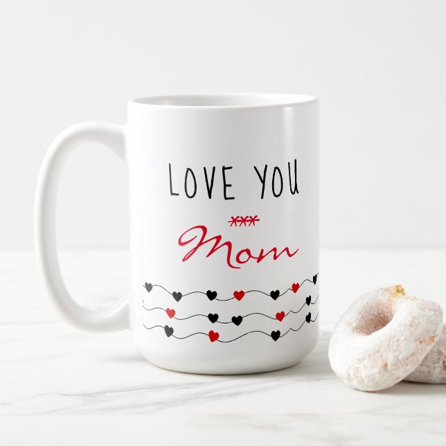 Ich Liebe Sie Mama | Muttertag Kaffeetasse (Mit Donut)