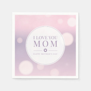 Ich Liebe Sie Mama Muttertag   Napkin Serviette