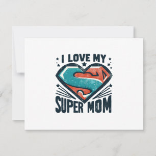 Ich Liebe Sie Mama RSVP Karte