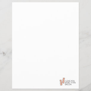 Ich Liebe Sie mehr als Bacon Flyer