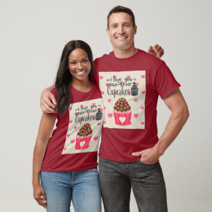 Ich Liebe Sie mehr als Cupcakes T - Shirt