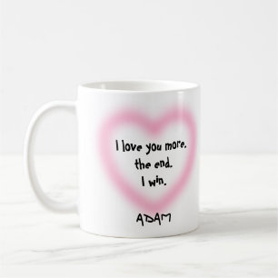 Ich Liebe Sie mehr als das Ende ich Valentinstag g Kaffeetasse