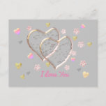 Ich Liebe Sie ...mehr als jeder andere Satz sagen  Postkarte<br><div class="desc">i Liebe Sie,  vintage Hochzeit,  Flitterwochen,  nur verheiratet,  zwei transparente Herzen,  romantische Hochzeit,  Valentinstag,  liebevolle Herzen,  doppelte Herzen Personalisiert,  i Liebe Sie,  Hochzeitszeremonie,  können Sie den Hintergrund und Text ändern.</div>