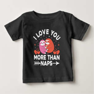 Ich Liebe Sie mehr als Nickerchen Baby T-shirt