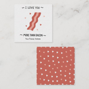 Ich Liebe Sie mehr als Speck Kids Valentinstag Mitteilungskarte